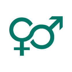 Green symbol for female